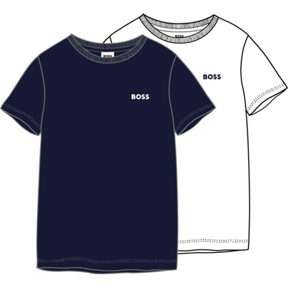 Hugo Boss T-shirt - Navy/White (2pak)