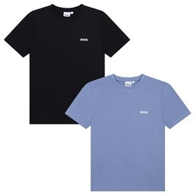 Hugo Boss T-shirt - Sort/Lyseblå (2pak)