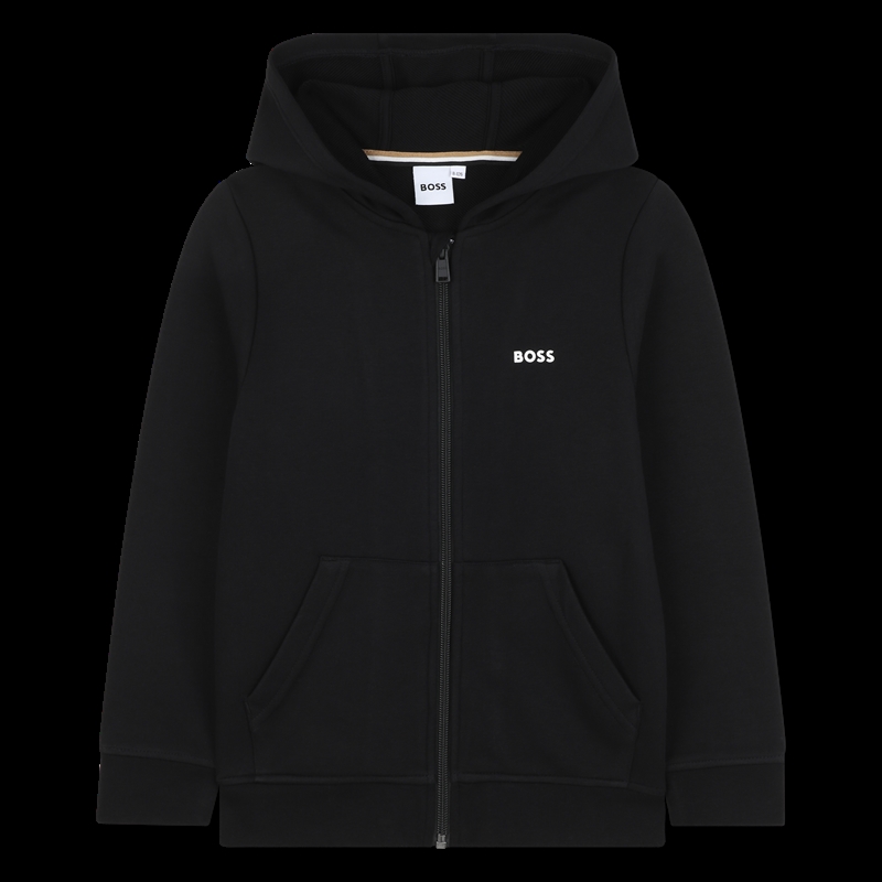 Hugo Boss Zip Cardigan - Black