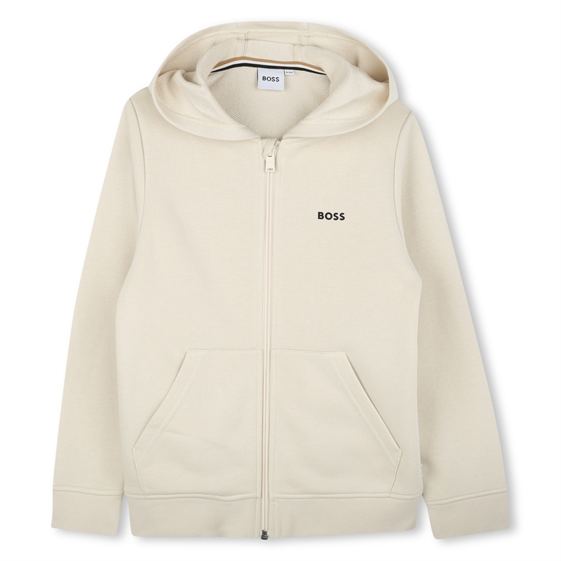 Hugo Boss Zip Cardigan - Sand 