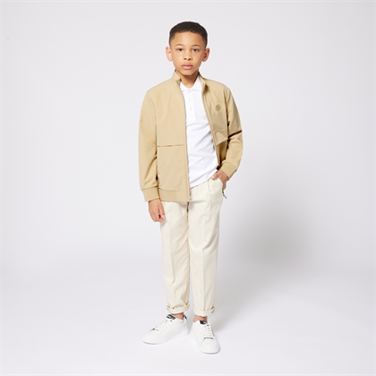 Hugo Boss Zip Cardigan - Stone 