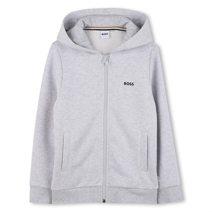 Hugo Boss Zip Cardigan - Gris Chine 