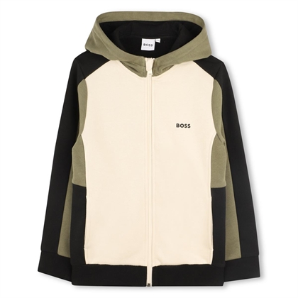 Hugo Boss Zip Cardigan - Vanille 