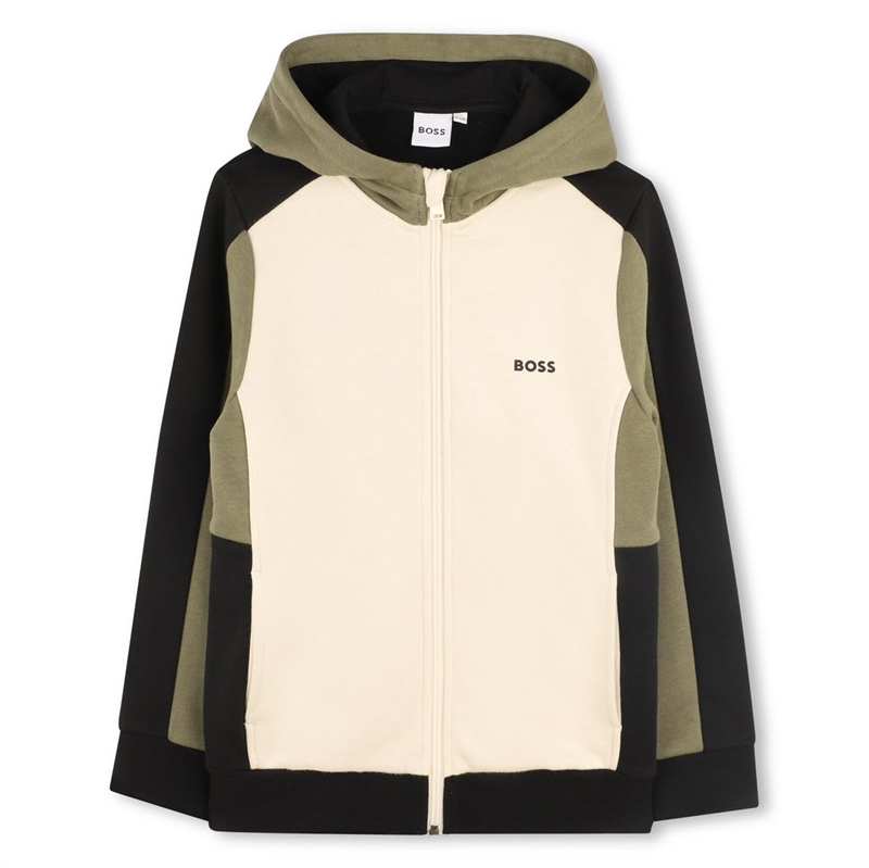 Hugo Boss Zip Cardigan - Vanille 