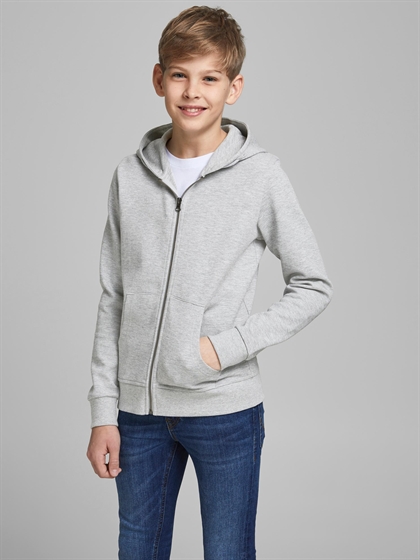 JACK and JONES cardigan "BASIC SWEAT ZIP" - Light grey melange