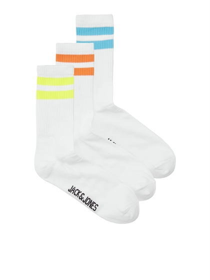 Jack & Jones Strømper Tennis - White (3pak)