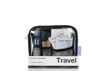 Jason Markk Travel Kit ★ Rejsekit med børste, sæbe, servietter og fiberklud