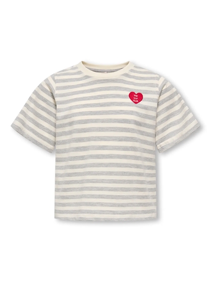 Kids Only T-Shirt Livina - Light Grey Melange 