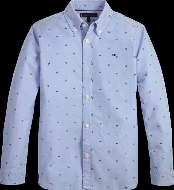 Tommy Hilfiger Oxford skjorte - Calm Blue