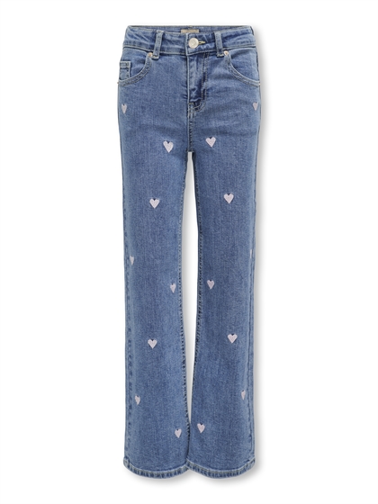 Kids Only Jeans Juicy Wide Heart - Light Medium Blue 