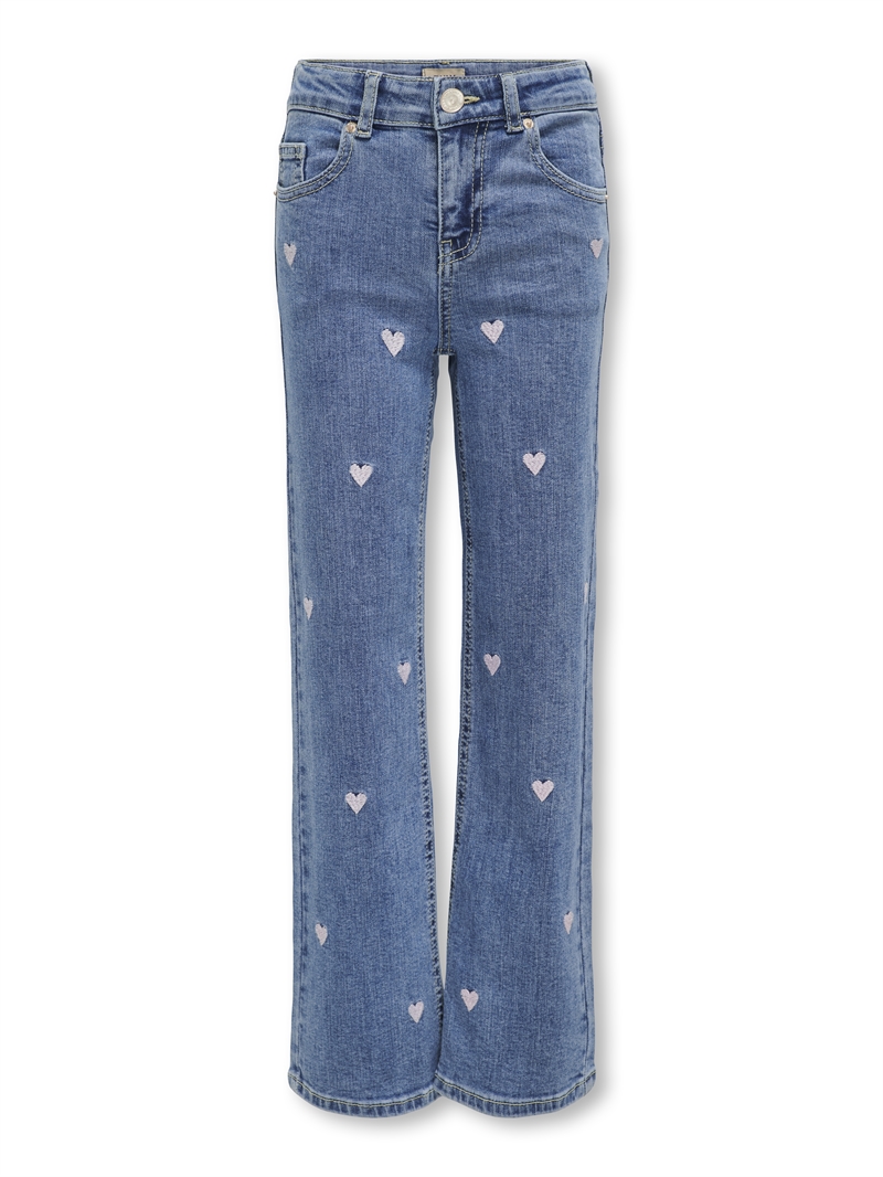 KIDS ONLY Jeans Juicy Wide Heart - Light Blue Denim