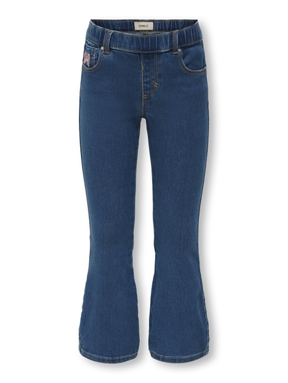 KIDS ONLY Jeans Groyal Bow Flared Elastic - Medium Blue Denim 