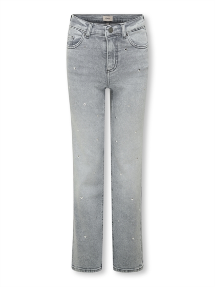 KIDS ONLY Jeans Juicy Wide Heart - Medium Grey Denim 