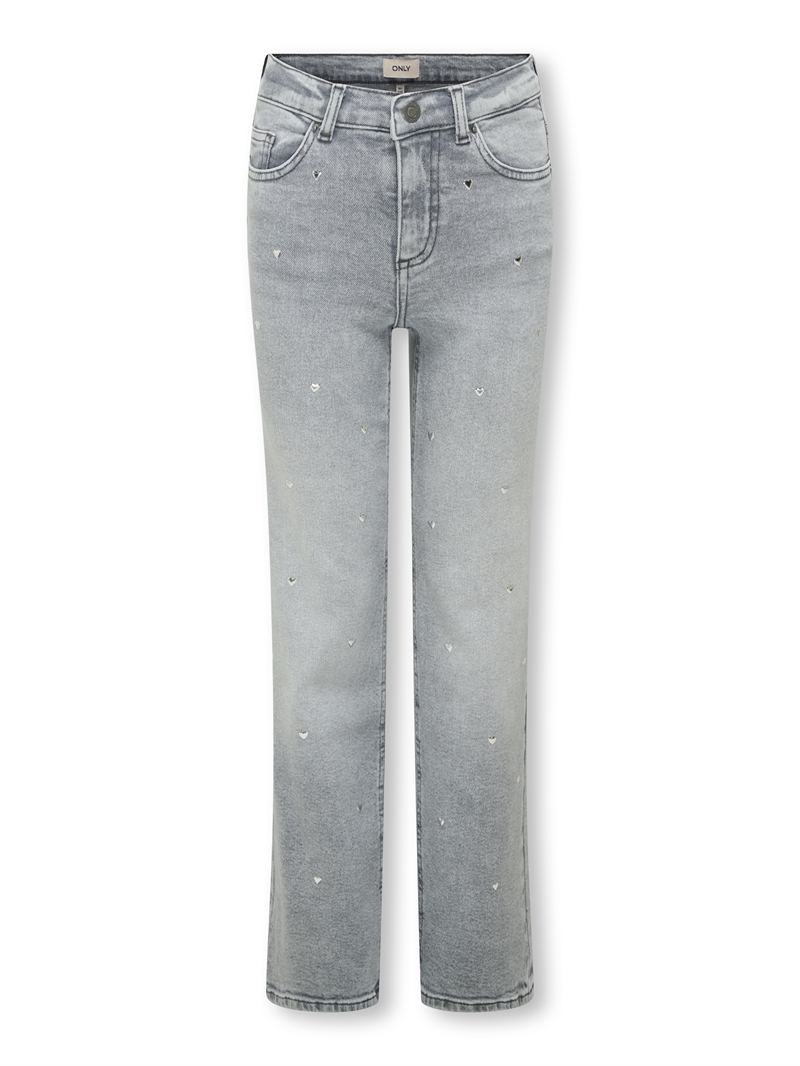 KIDS ONLY Jeans Juicy Wide Heart - Medium Grey Denim 