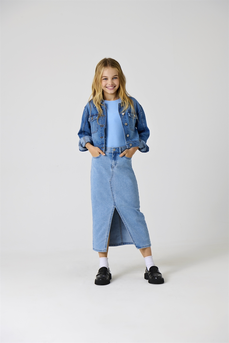 KIDS ONLY Nederdel Siri - Light Blue Denim 