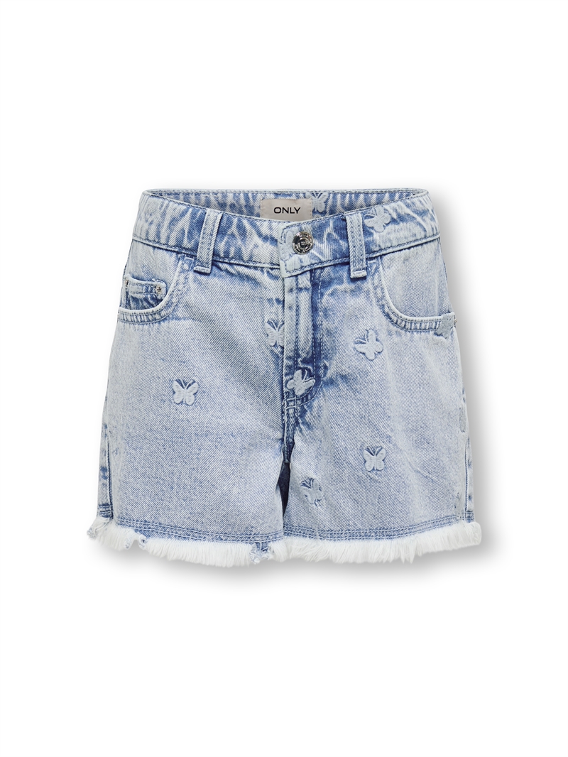 KIDS ONLY Shorts Robyn Butterfly - Light Blue Denim 
