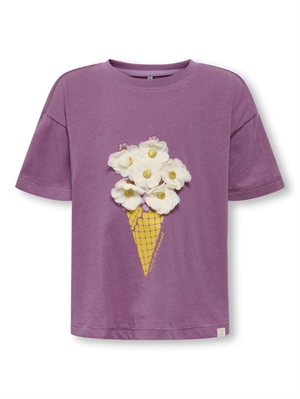 Kids Only T-Shirt Cream Life - Disty Cream