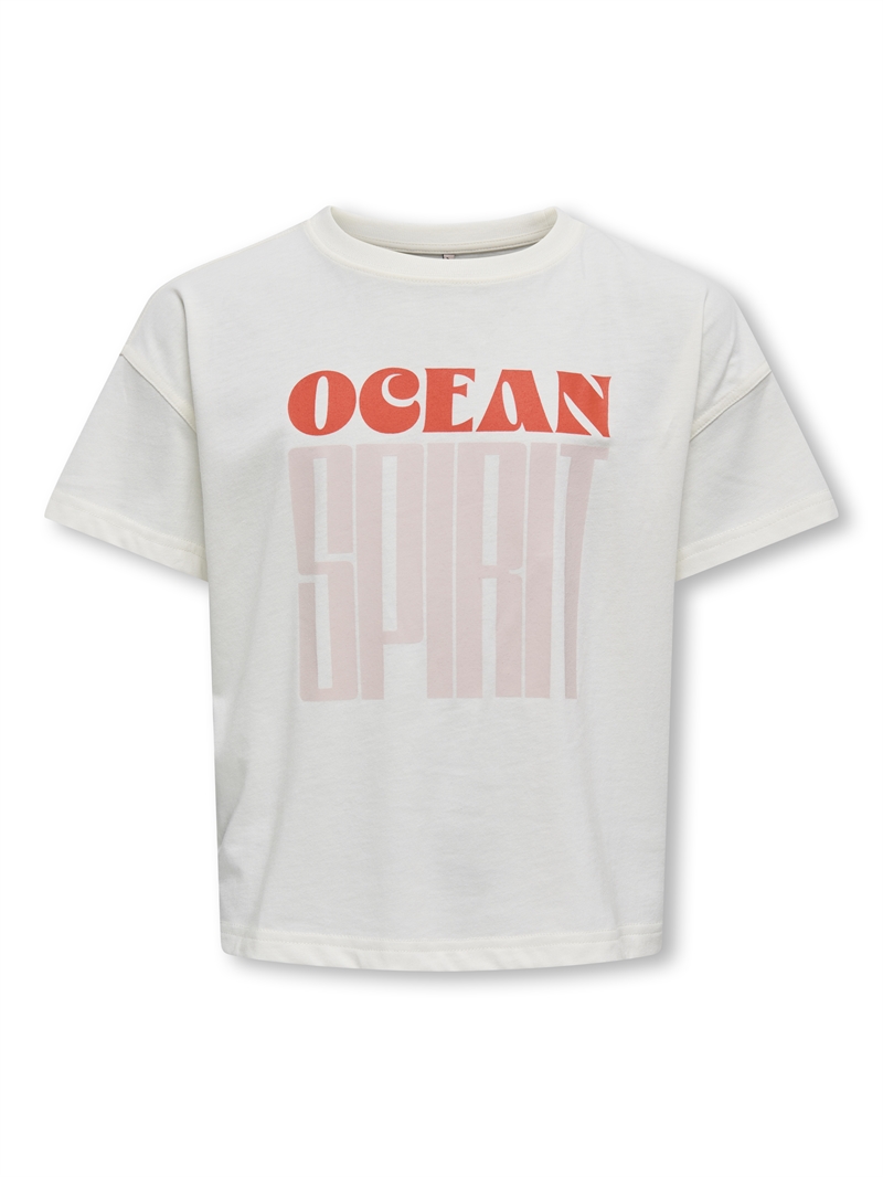 Kids Only T-Shirt Abelone - Cloud Dancer 