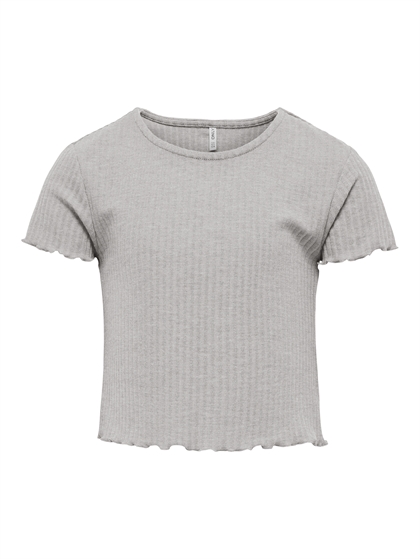 Kids Only Rib T-shirt – Opal Gray T-shirt til piger