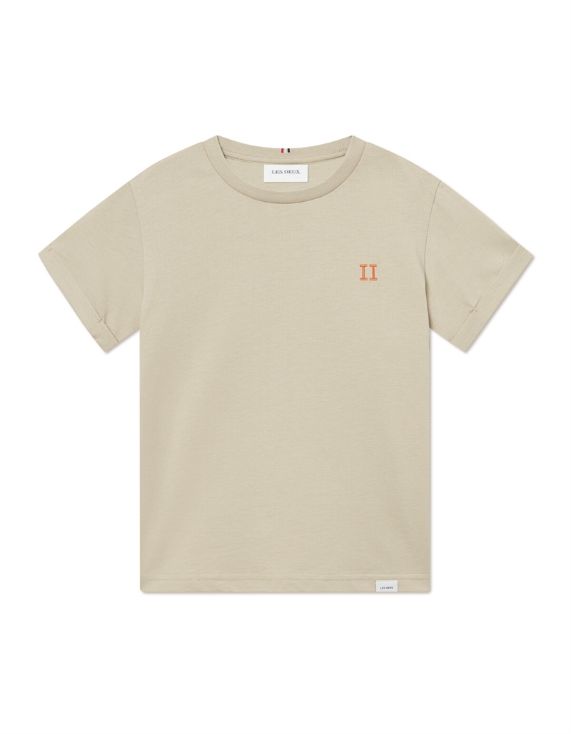 Les Deux T-shirt Nørregaard - Sand/Orange 