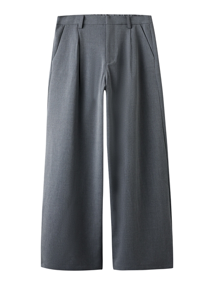 LMTD Wide Leg Sweatpants Luis - Grey Melange 