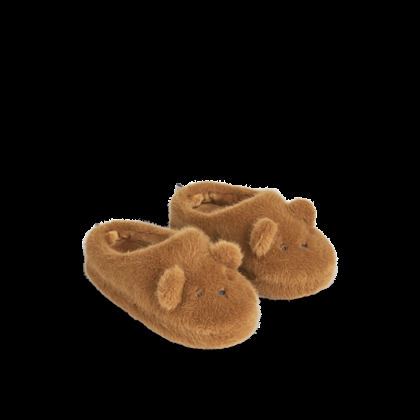 Liewood Hjemmesko Aviaja Bear Slippers - Golden Caramel 