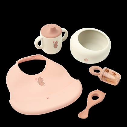 Liewood Mileah Baby Mealtime Set - Wild child / Rosey