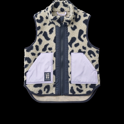 Liewood Noam Pile Vest – Mega Leo / Mist Mix