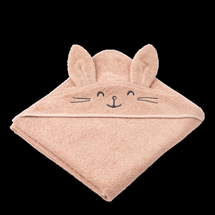Liewood Augusta Rabbit Baby Badehåndklæde m. Hætte - Pale tuscany