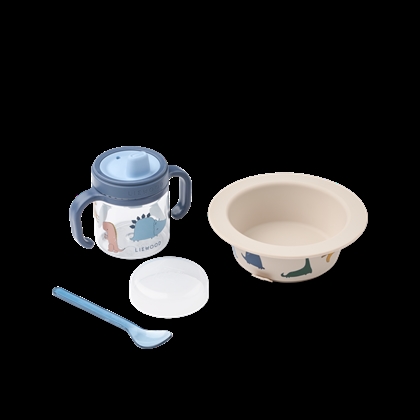 Liewood Becket Tableware Set - Dino roar / Sandy