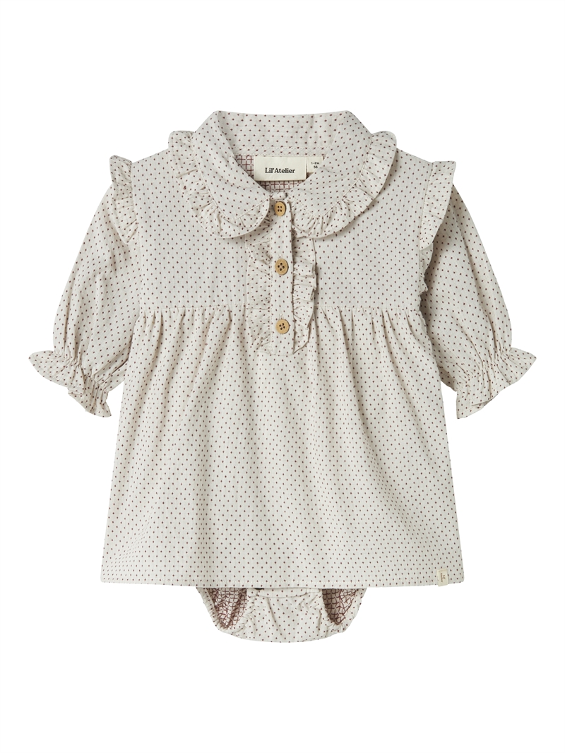 Lil\' Atelier Kjole Folena Loose - Pastel Parchment 