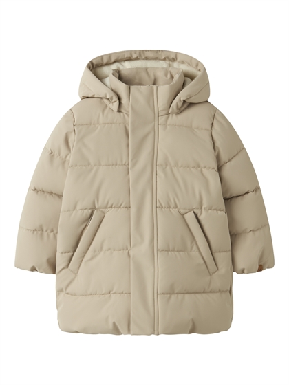 Lil' Atelier Vinterjakke Flamedow03 Puffer Long - Oxford Tan 