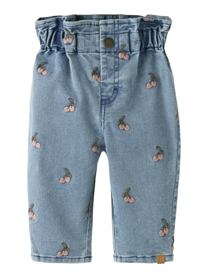 Lil Atelier Cherry Loose Jeans - Medium Blue Denim