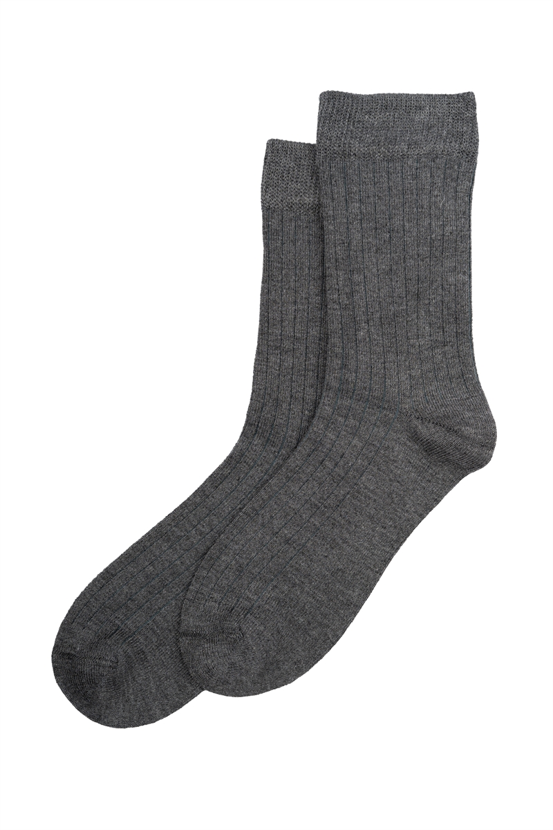 Minipop Bamboo Strømper MP11 - Dark Gray Melange