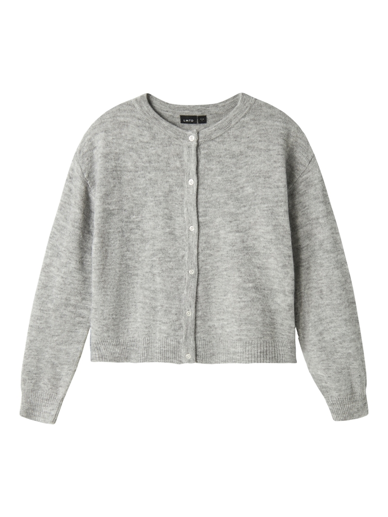 LMTD Cardigan Flodet - Light Grey Melange 