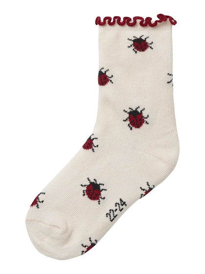 Lil' Atelier Strømper Darlene - Turtledove Peony 