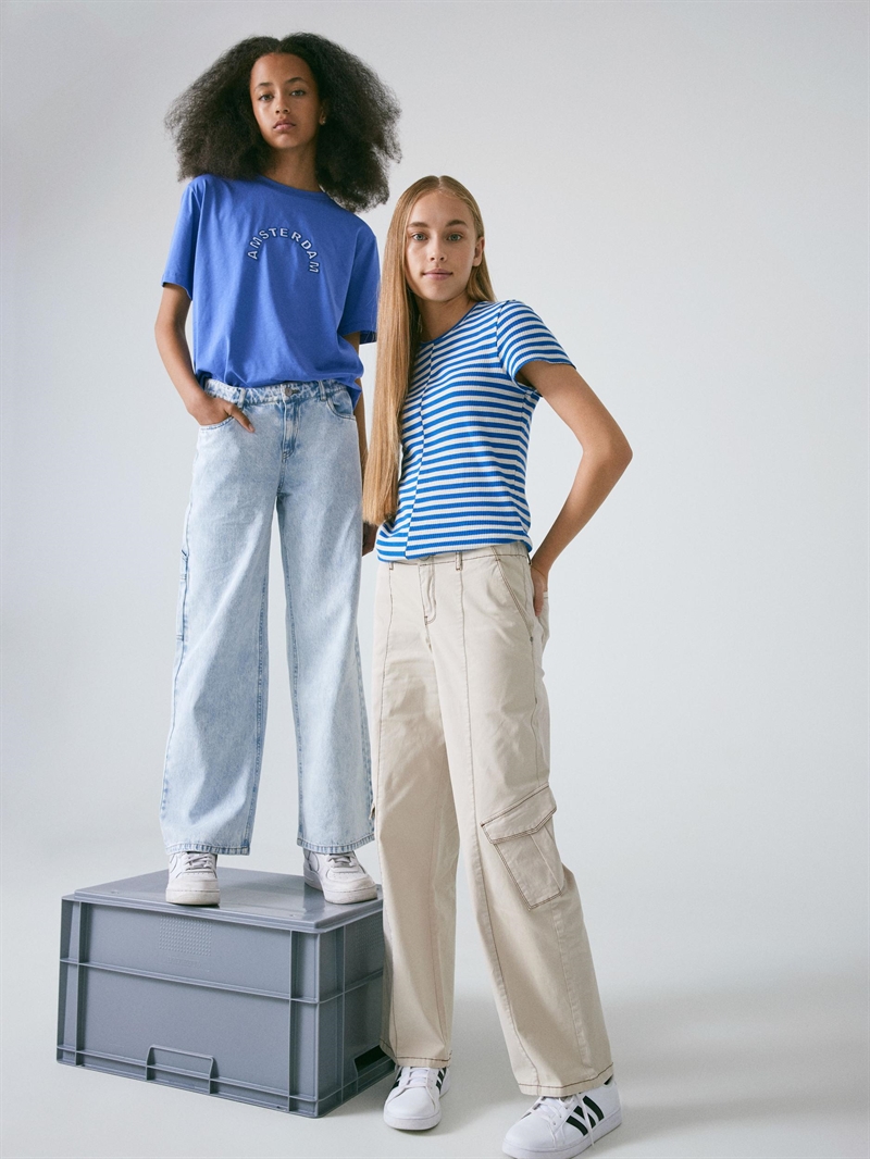 LMTD pige jeans/bukser model "TONEIZZA" - LIGHT BLUE DENIM 