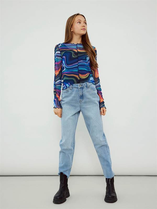 LMTD pige jeans/bukser model "Fraven" vidde - Light blue denim