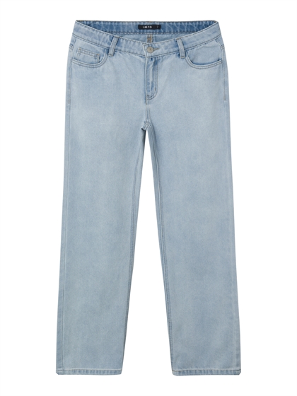 LMTD pige jeans/bukser model "NUTIZZA" STRAIGHT - Light blue denim
