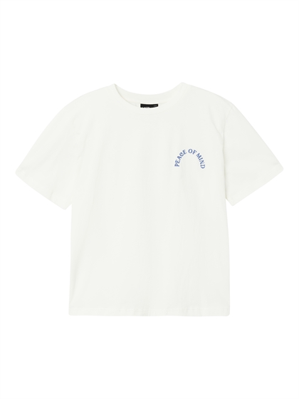 LMTD pige tshirt "HEACE" - WHITE ALYSSUM