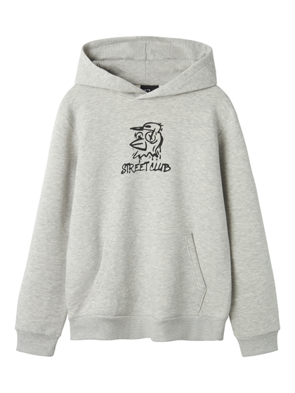 LMTD Hoodie / Hættetrøje Byc - Light Grey Melange 