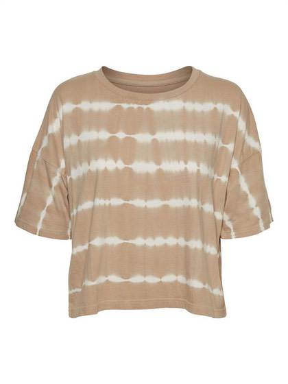 NOISYMAY dame/ pige "Top/T-shirt" - brun/batik
