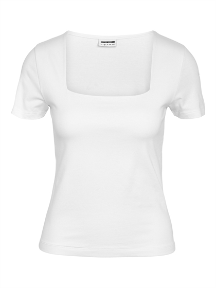 Noisy May T-shirt Mik - Bright White