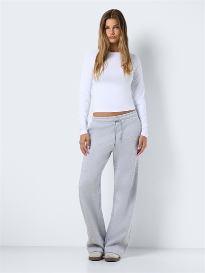 NoisyMay Sweatpants Alden - Light Grey Melange 