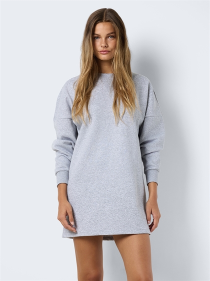 Noisy May Kjole Malden - Light Grey Melange