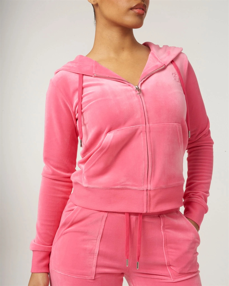 Juicy Couture Zip Cardigan - Hot Pink