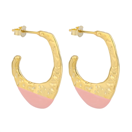 WIOGA Øreringe Olga - Light Pink 