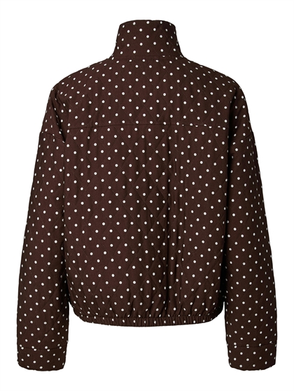 Pieces Quilted Bomber Jacket - Chicory Coffee 