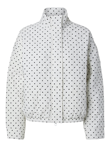 Pieces Quilted Bomber Jacket - Cloud Dancer 