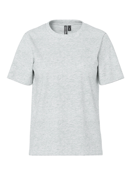 Pieces T-shirt Ria - Light Grey Melange
